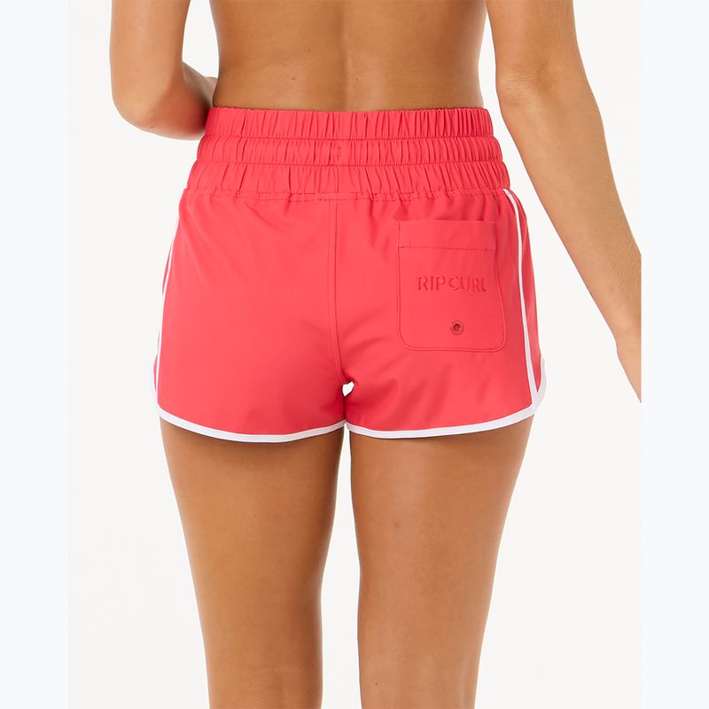 Női Rip Curl High Waist Retro Volley 3" úszónadrág hibiszkusz piros 3