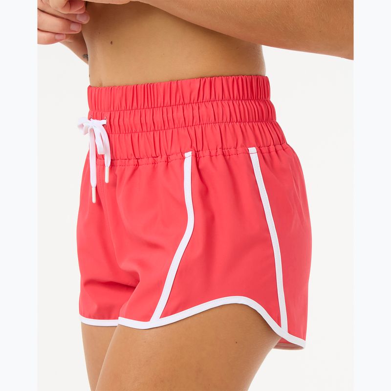 Női Rip Curl High Waist Retro Volley 3" úszónadrág hibiszkusz piros 4
