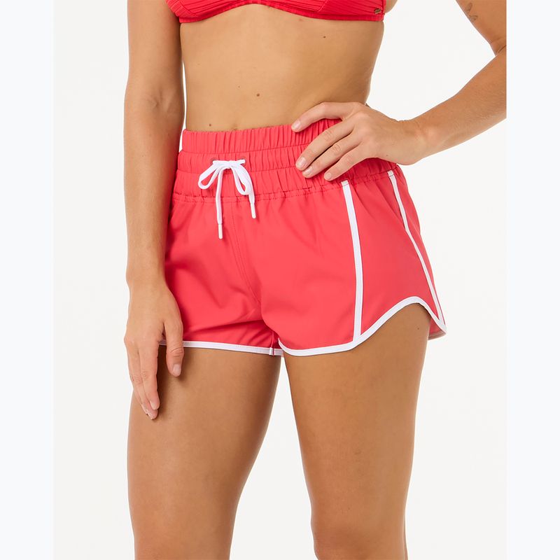 Női Rip Curl High Waist Retro Volley 3" úszónadrág hibiszkusz piros 5