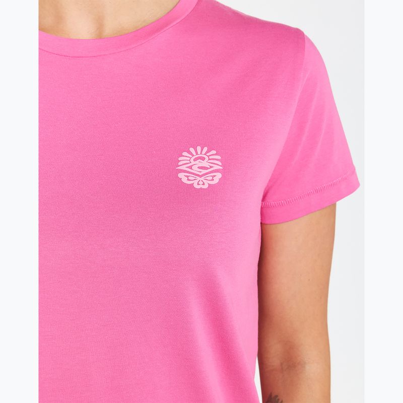 Rip Curl női Re-Entry Crew meleg rózsaszín póló 4