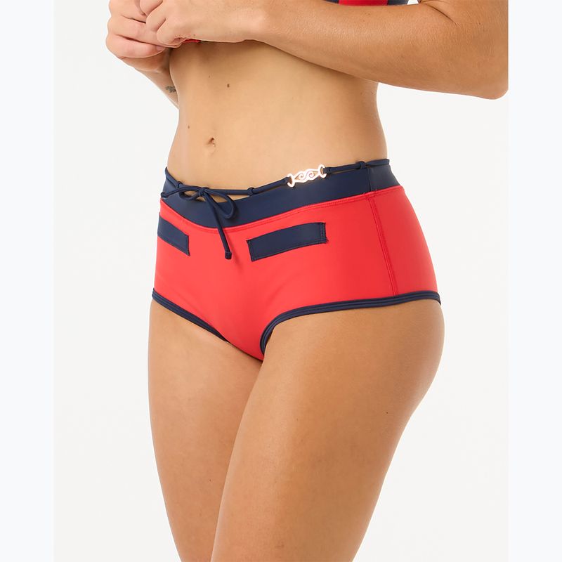 Rip Curl Noughties Low Rise Victoria Vergara piros/sötétkék fürdőruha alsó rész 4