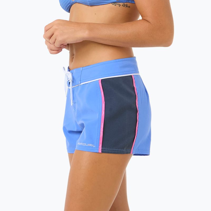 Női Rip Curl Las Dalias Performance 3" úszónadrág kék 6