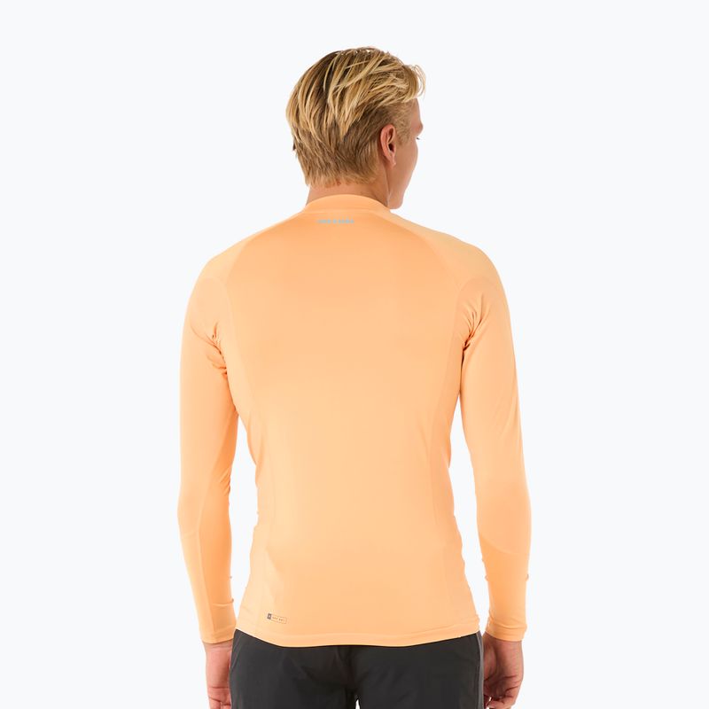 Férfi Rip Curl Waves UPF Performance mandarin zest úszás hosszú ujjú ruha 3