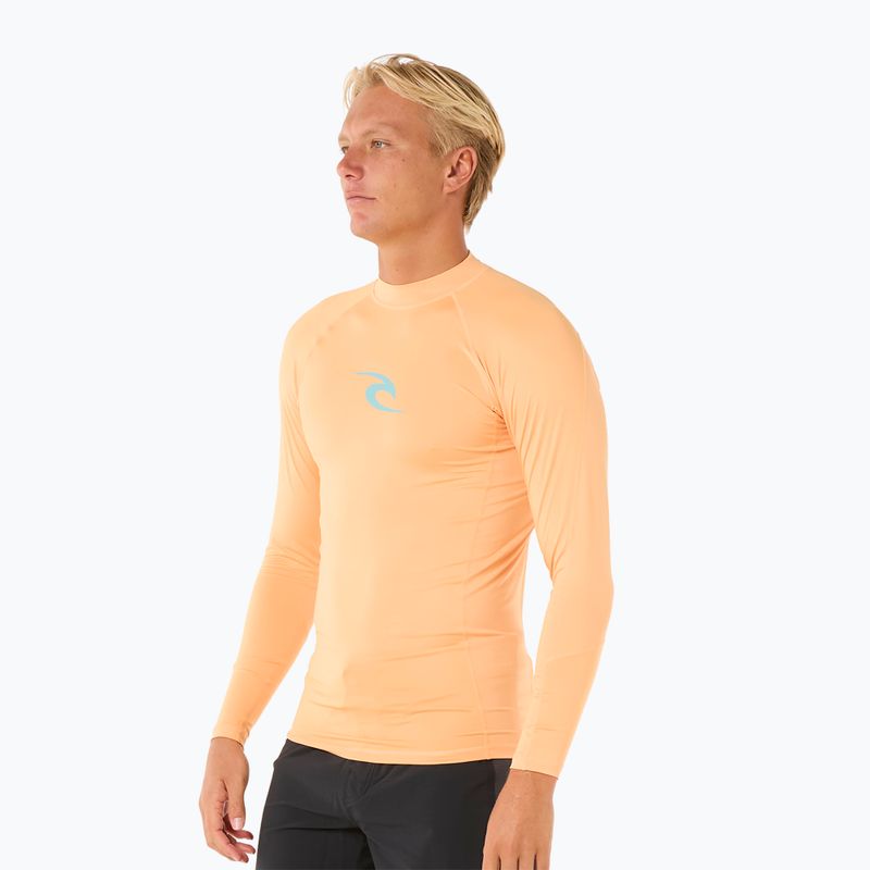 Férfi Rip Curl Waves UPF Performance mandarin zest úszás hosszú ujjú ruha 4