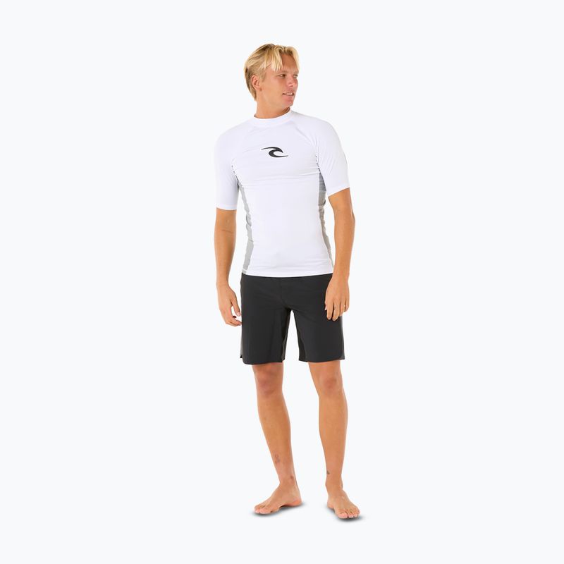 Férfi Rip Curl Waves UPF Performance úszópóló fehér 2