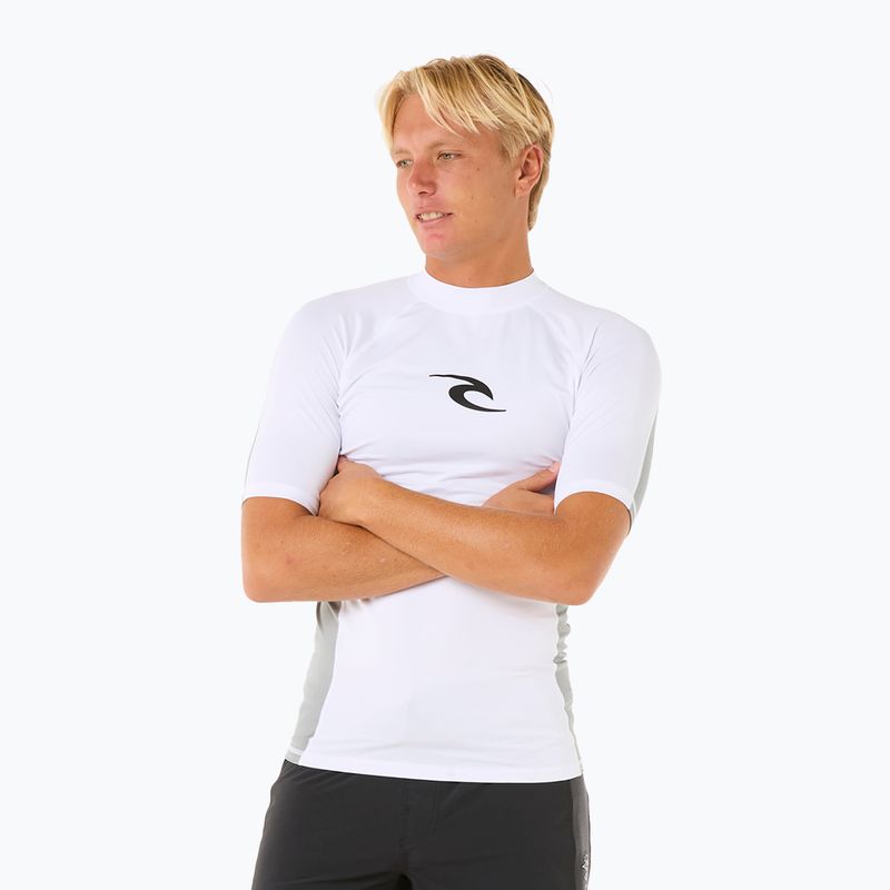 Férfi Rip Curl Waves UPF Performance úszópóló fehér 4
