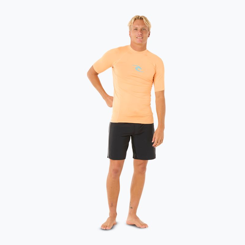 Férfi Rip Curl Waves UPF Performance mandarin zest úszópóló 2