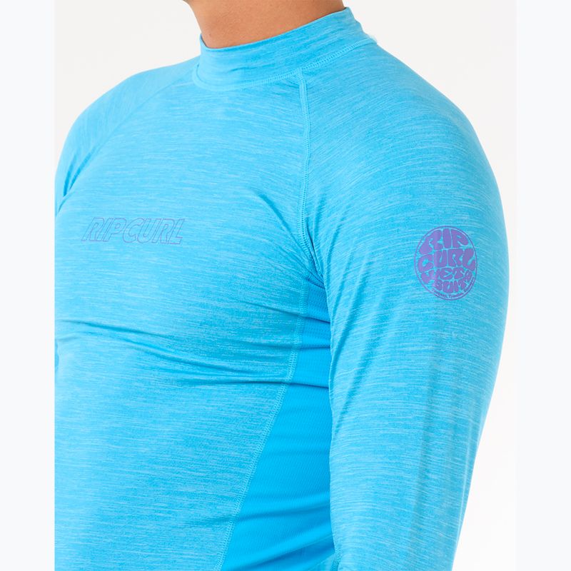 Férfi Rip Curl Dawn Patrol UPF Performance kék színű úszó hosszú ujjú ruha 5