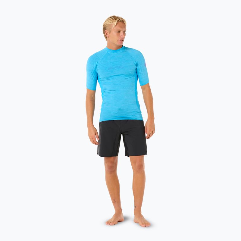 Férfi Rip Curl Dawn Patrol UPF Performance kék színű úszópóló 2