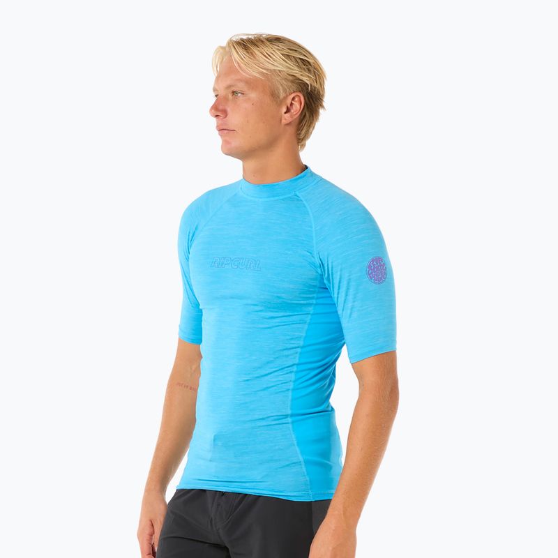 Férfi Rip Curl Dawn Patrol UPF Performance kék színű úszópóló 4