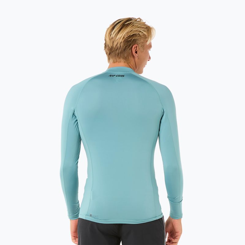 Férfi Rip Curl Raw Energy UPF Performance kék lagúna úszás hosszú ujjú férfi ruházat 3