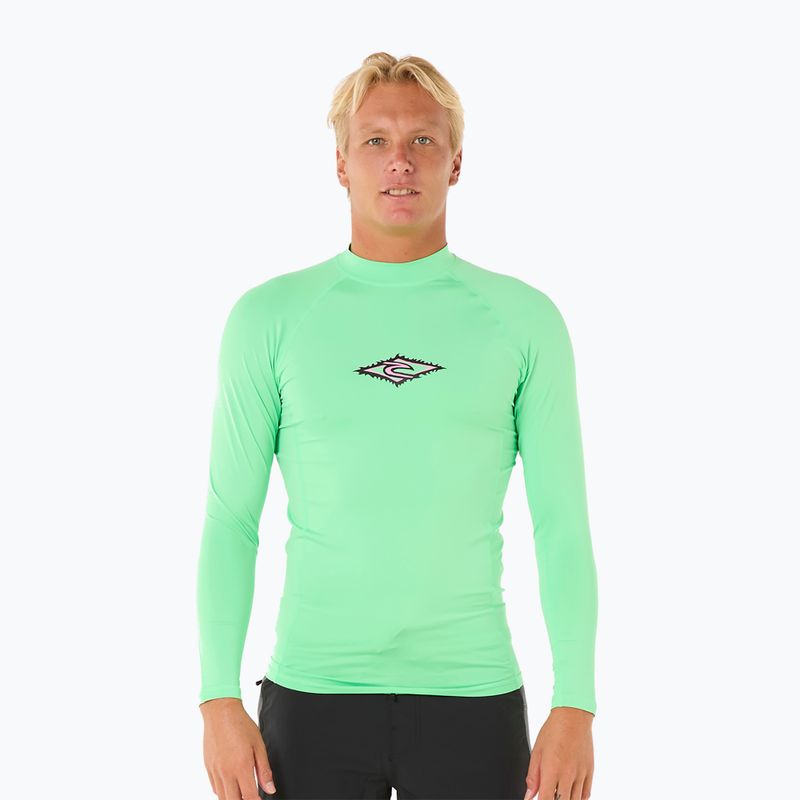 Rip Curl Raw Energy UPF Performance férfi úszó hosszú ujjú neon zöld