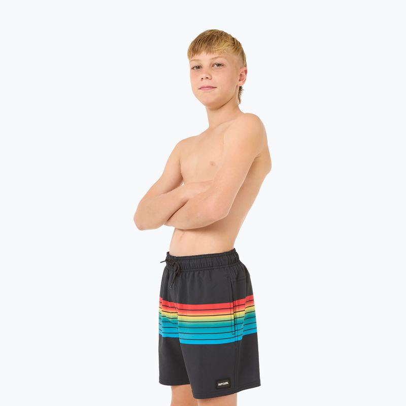 Rip Curl Surf Revival Volley gyermek úszónadrág fekete 4