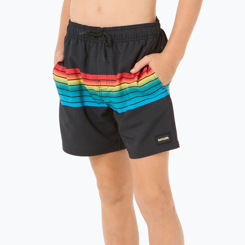 Rip Curl Surf Revival Volley gyermek úszónadrág fekete 5