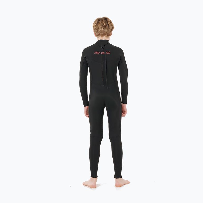 Gyermek úszóhab Rip Curl Dawn Patrol 3/2 mm Back Zip black 2