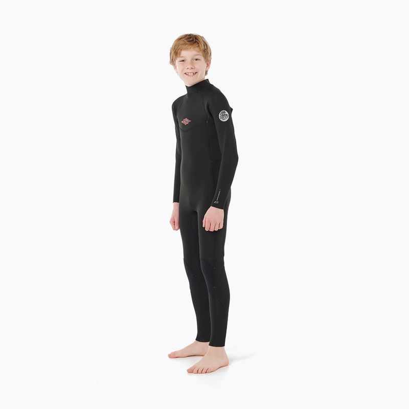 Gyermek úszóhab Rip Curl Dawn Patrol 3/2 mm Back Zip black 3