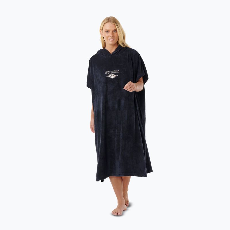 Női poncsó Rip Curl Classic Surf Hooded black/off white 4