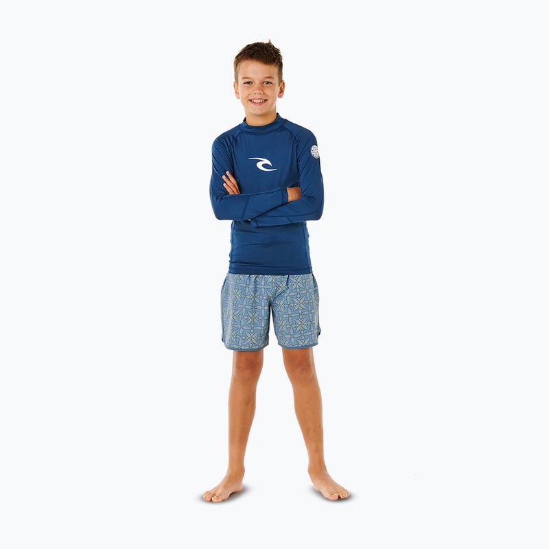 Gyerek úszó hosszú ujjú felső Rip Curl Waves Upf light navy 2