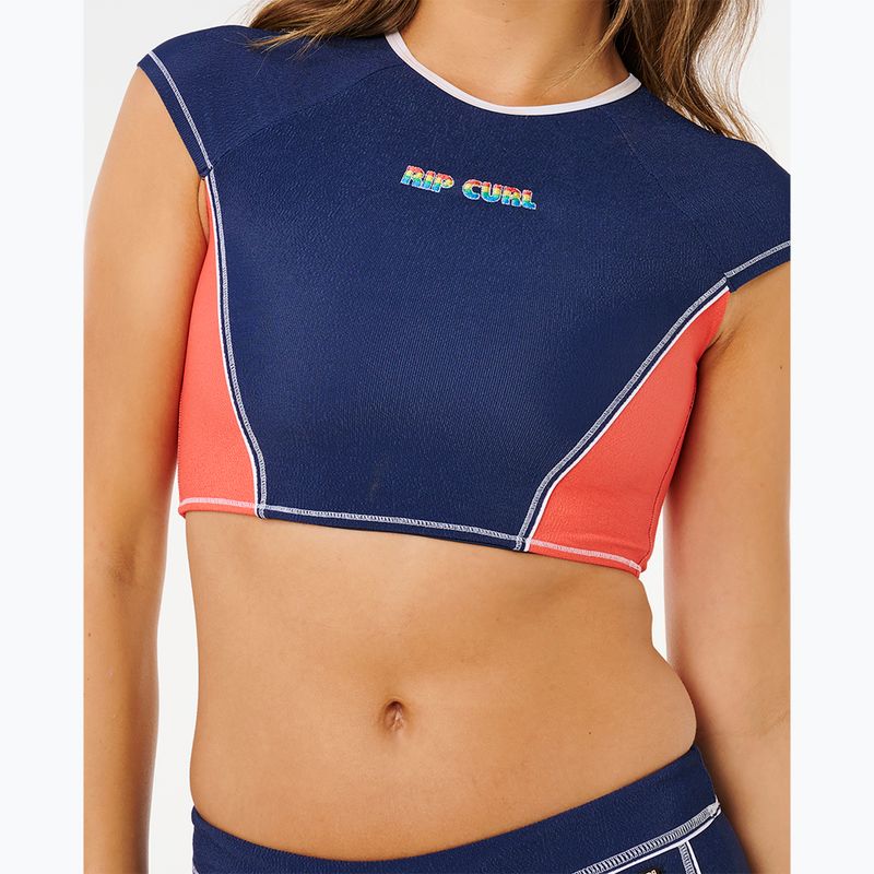 Női úszópóló Rip Curl Surf Tide Crop Rashvest dark navy 6