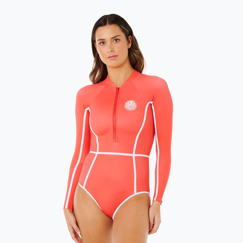 Női egyrészes fürdőruha Rip Curl Classic Surf Ls Surf Suit red