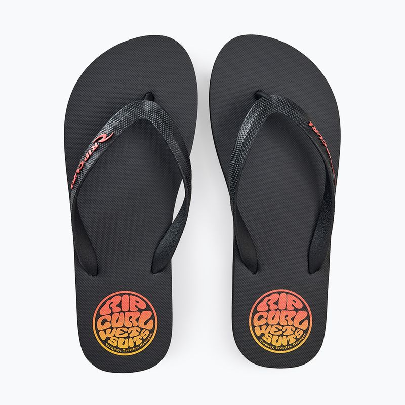 Férfi papucsok Rip Curl Icons of Surf Bloom Open Toe black/orange 5