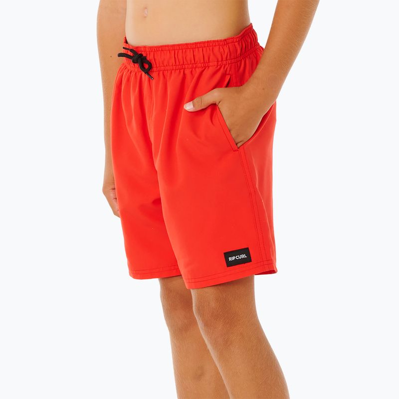 Gyerek fürdőnadrág Rip Curl Offset Volley red 5
