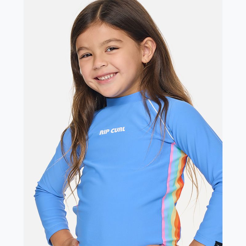 Gyerek úszópóló Rip Curl Sunshine Revival Rashie cornflower blue 9