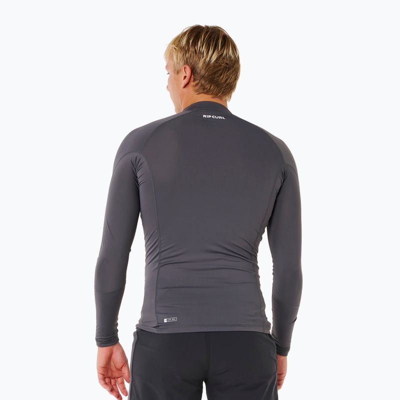 Férfi úszó hosszú ujjú felső Rip Curl Waves Upf Perf charcoal grey 3