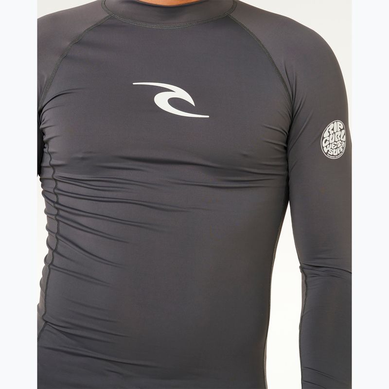 Férfi úszó hosszú ujjú felső Rip Curl Waves Upf Perf charcoal grey 6