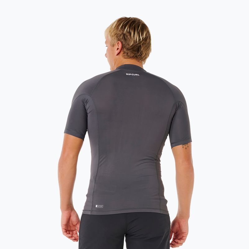 Férfi úszópóló Rip Curl Waves Upf Perf charcoal grey 3
