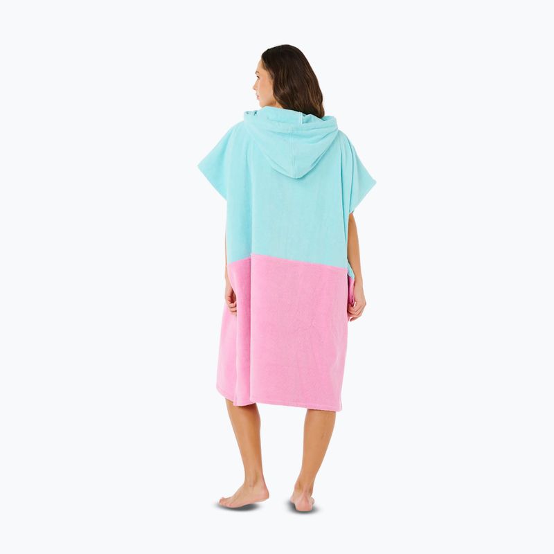 Női poncsó Rip Curl Premium Surf Hooded Towel light sea blue 2