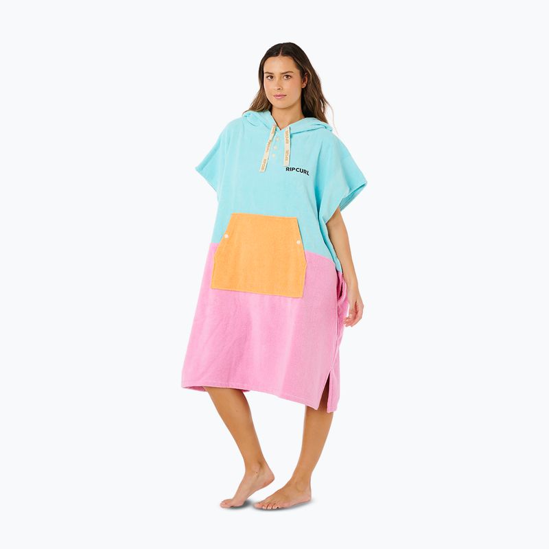 Női poncsó Rip Curl Premium Surf Hooded Towel light sea blue 3
