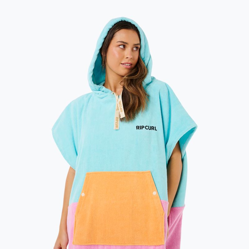 Női poncsó Rip Curl Premium Surf Hooded Towel light sea blue 5