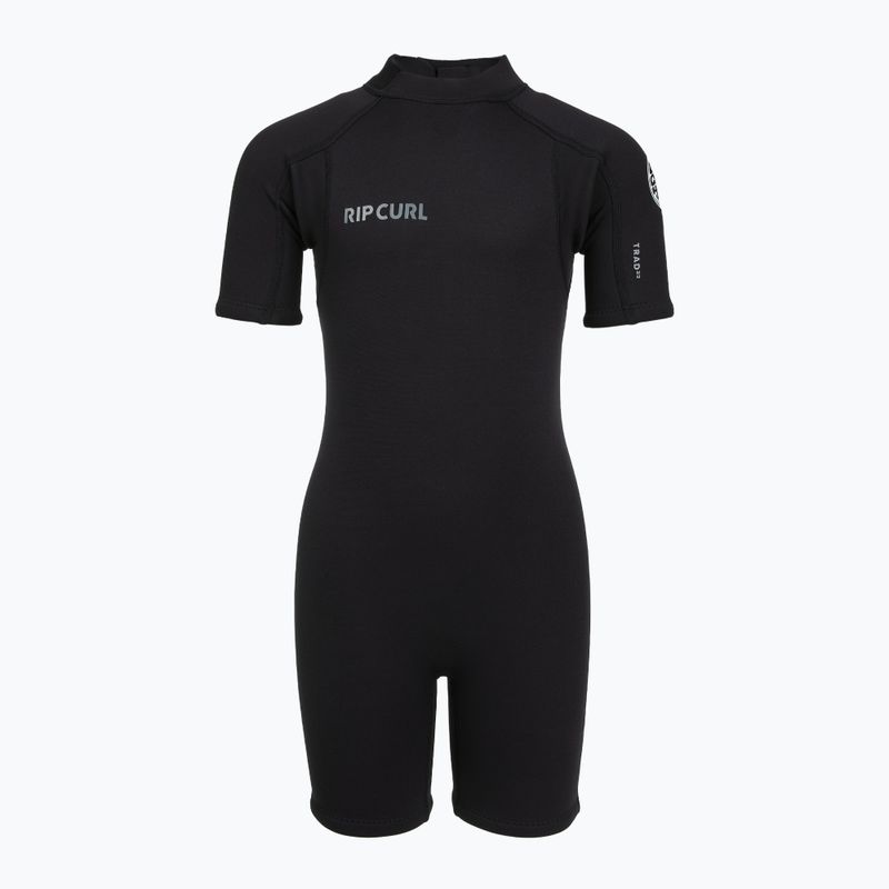 Gyerek úszóruha Rip Curl Groms Trad 2/2 mm Back Zip Springsuit black 2