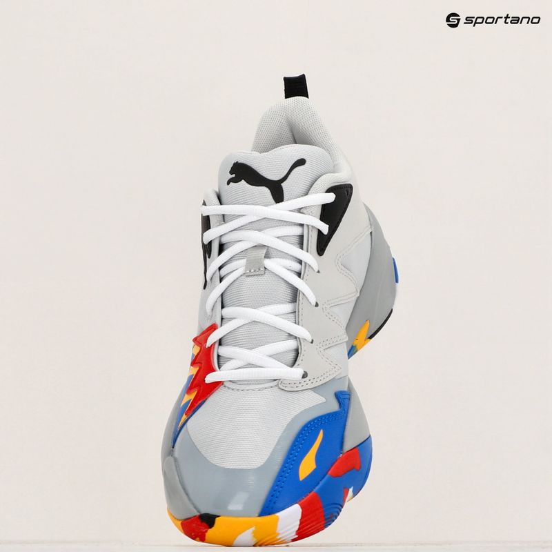Férfi kosárlabda cipő PUMA Genetics glacial gray/cool mid gray 12