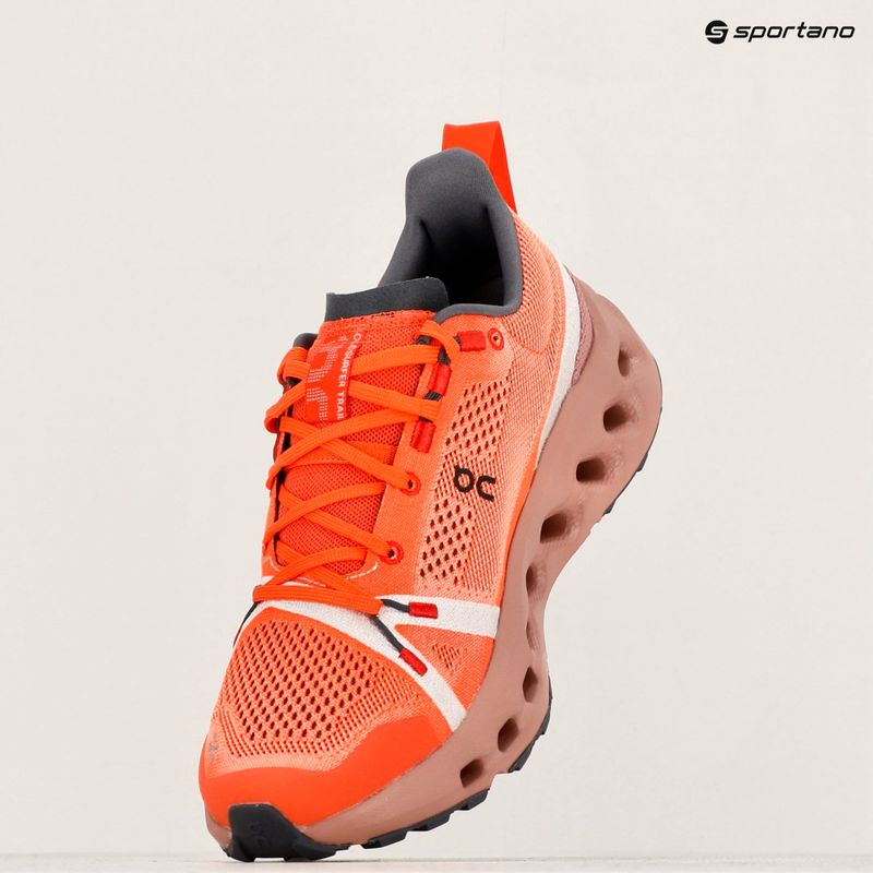 Női futócipő On Running Cloudsurfer Trail flame/dustrose 17