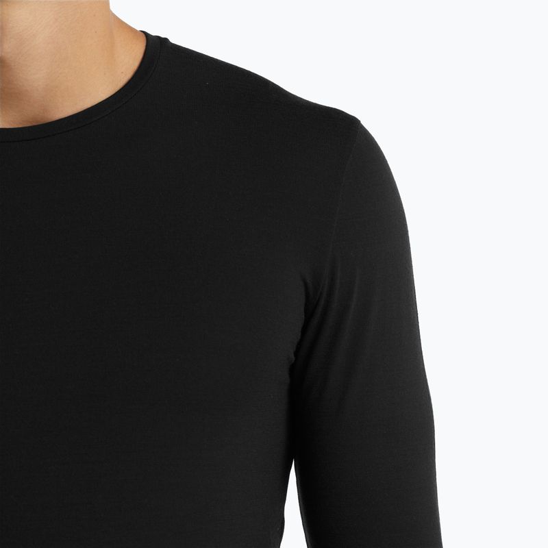 Férfi hőaktív pulóver icebreaker Merino 150 Anatomica Crewe fekete 4