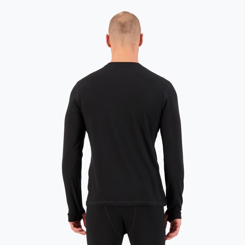 Férfi termo hosszú ujjú felső Mons Royale Cascade Merino Base Layer black 3