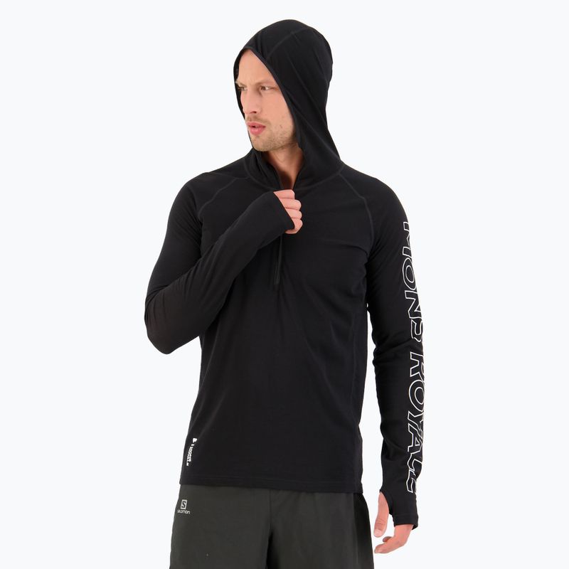 Férfi melegítő pulóver Mons Royale Temple Tech Hood fekete 4