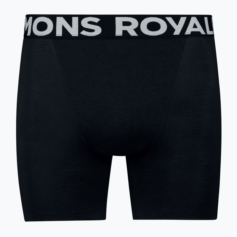Férfi thermo boxeralsó Mons Royale Hold 'em Merino fekete