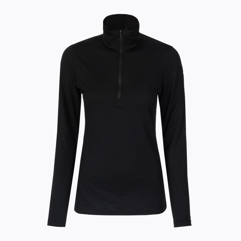 Női hőaktív pulóver icebreaker 200 Oasis Half Zip fekete 6