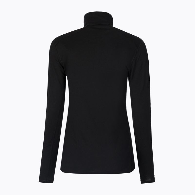 Női hőaktív pulóver icebreaker 200 Oasis Half Zip fekete 7