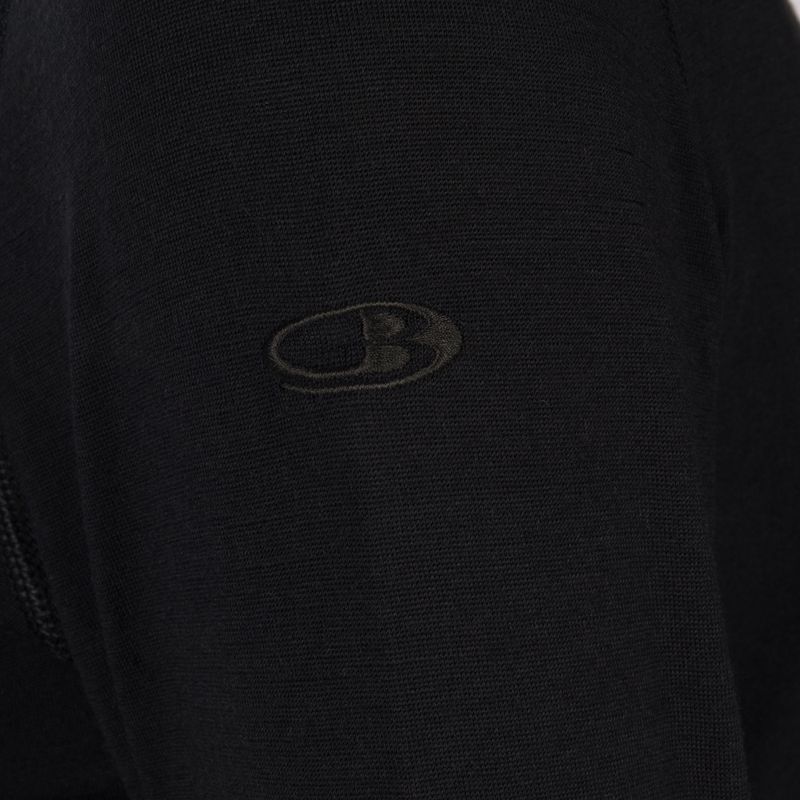 Női hőaktív pulóver icebreaker 200 Oasis Half Zip fekete 8