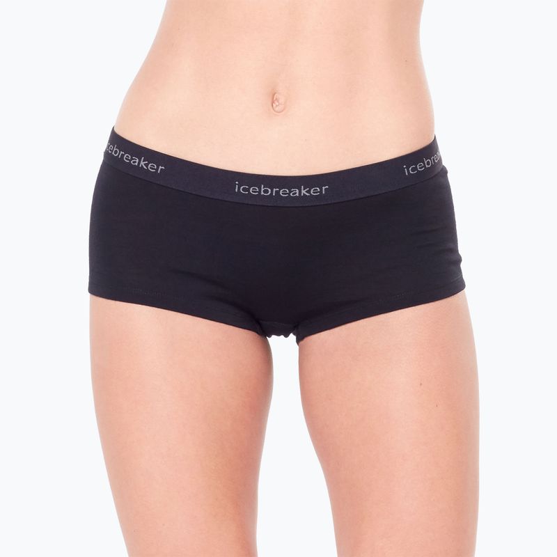 Női termoaktív boxer nadrág Icebreaker Merino 200 Oasis Boy Shorts black 5