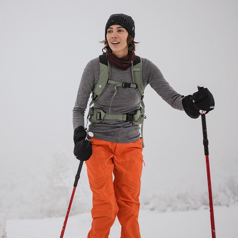 Női termoaktív felső icebreaker 200 Oasis Crewe gritstone heather 6