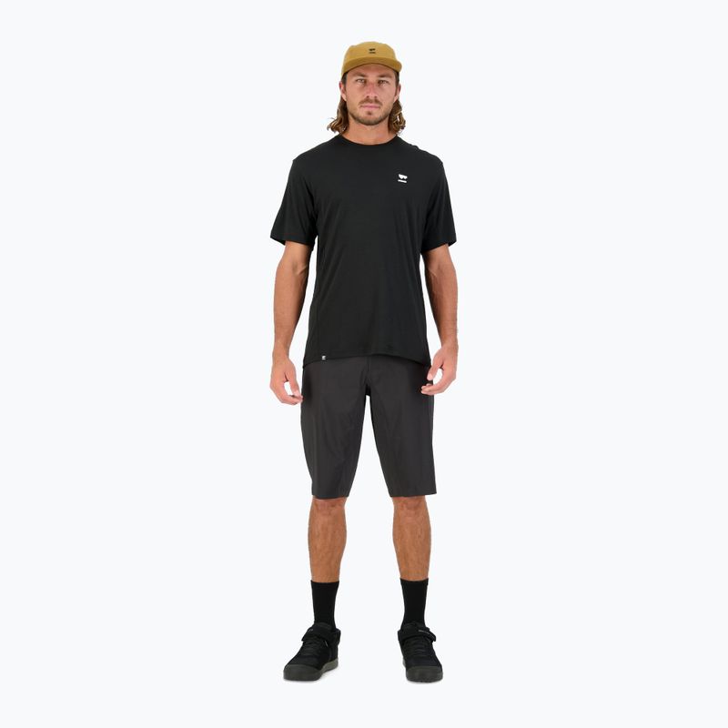 Férfi kerékpáros póló Mons Royale Tarn Merino black 2