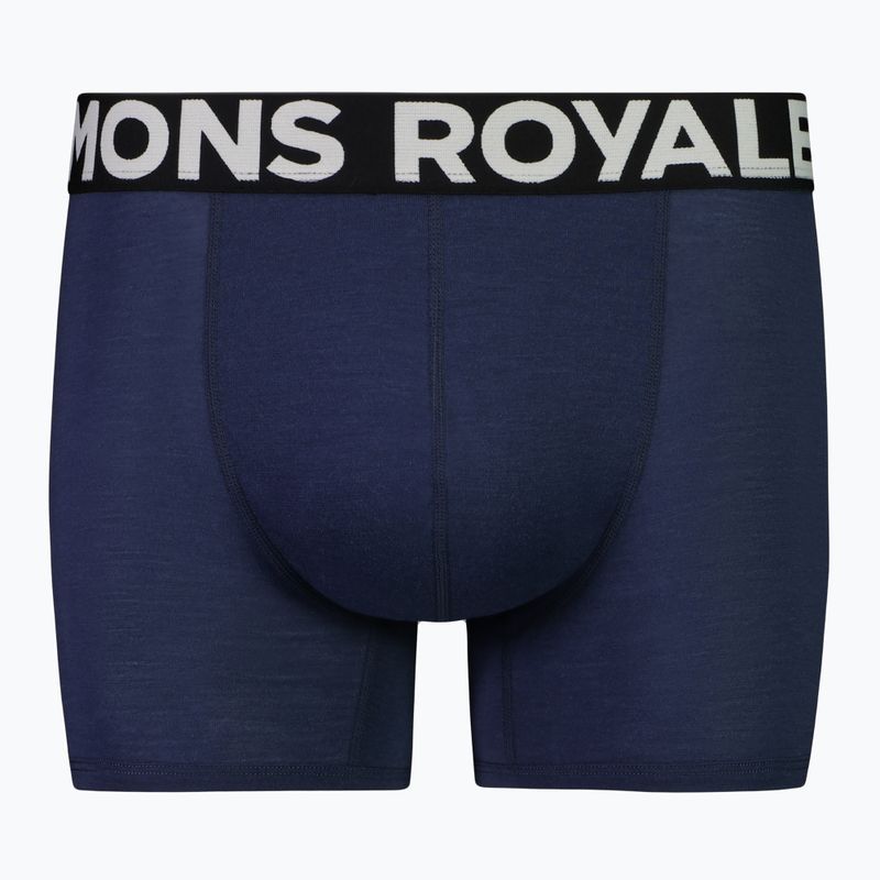 Boxeralsó termoaktywne férfi Mons Royale Hold 'em Shorty Merino midnight