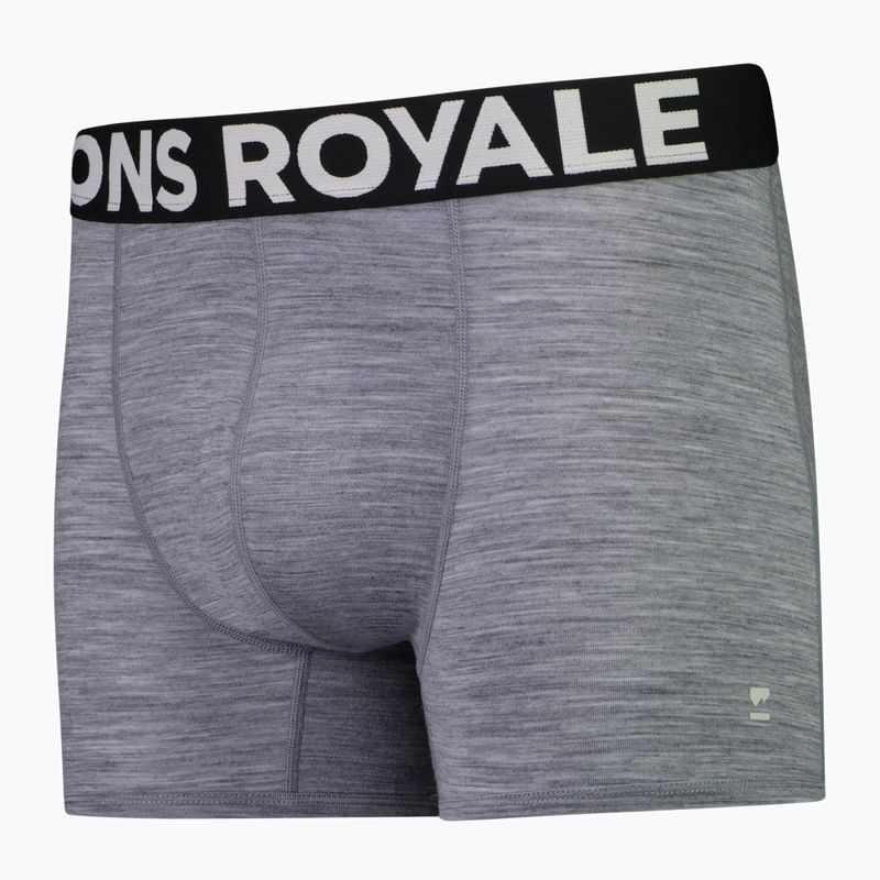 Boxeralsó termoaktywne férfi Mons Royale Hold 'em Shorty Merino grey heather 2