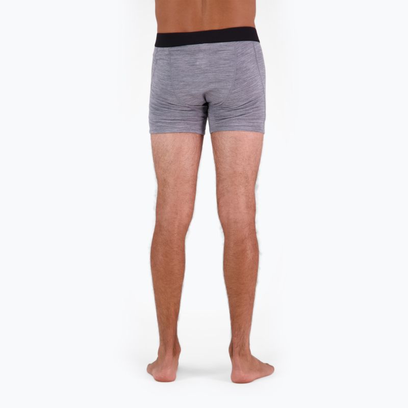 Boxeralsó termoaktywne férfi Mons Royale Hold 'em Shorty Merino grey heather 5