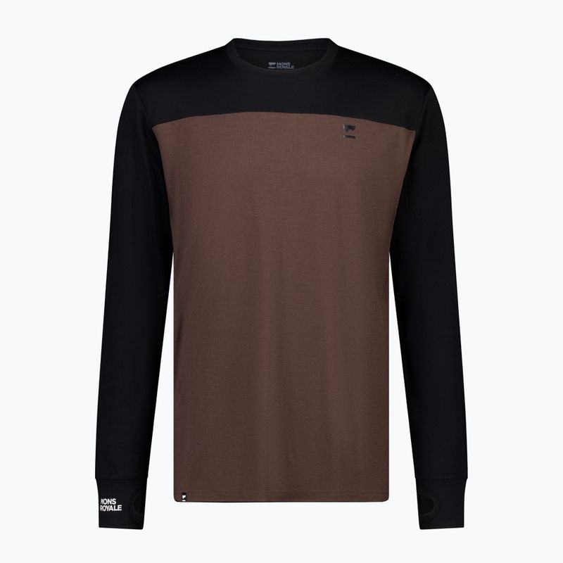 Férfi termo hosszú ujjú felső Mons Royale Yotei Merino black 4